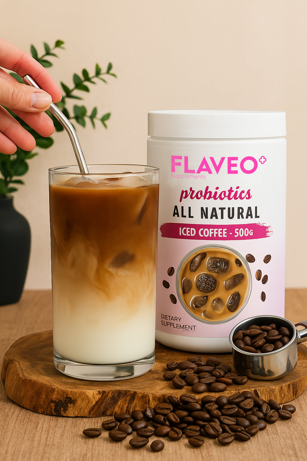 FLAVEO Eiskaffee Probiotika