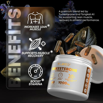 FLAVEO Turkesterone & Tongkat Ali Supplement - 1000mg